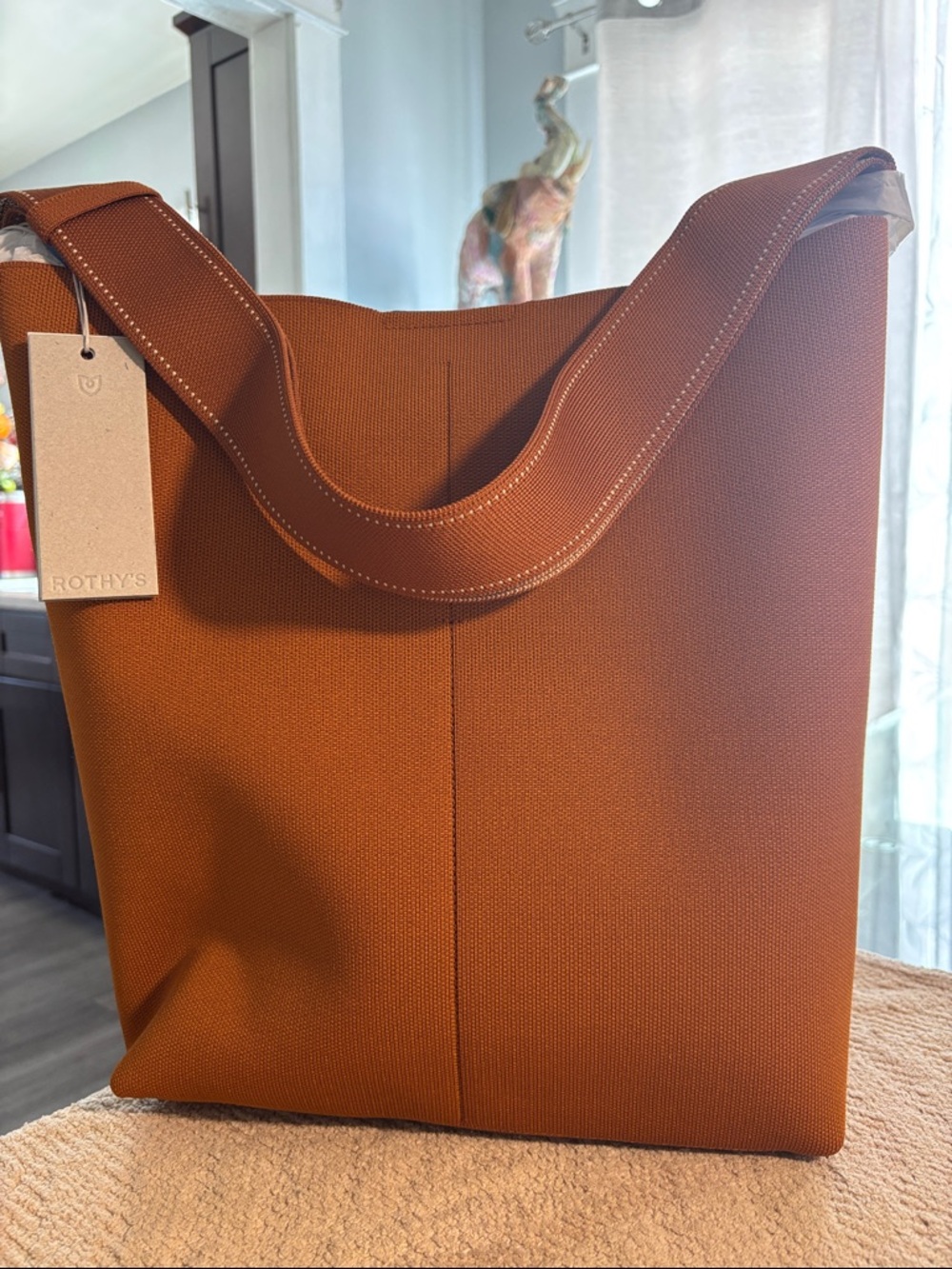 Rothy’s Bucket Bag in Amber